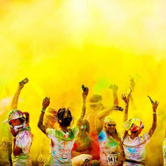 Pudra Neon UV Holi pachet 100 grame - Roz UV foto