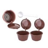 Set 3 capsule reutilizabile Dolce Gusto, lingura de masurare inclusa, General