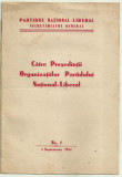 Circulara PNL / CATRE PRESEDINTII ORGANIZATIILOR PNL - Nr.1 / 1 septembrie 1944