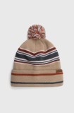 Quiksilver caciula culoarea bej, din tricot gros