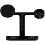 Statie de Alimentare 12V/2A, 20W + Cablu USB la Type-C, 3A, 1m - Baseus Swan 3in1 - Black