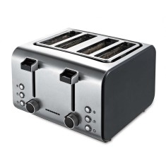 Prajitor de paine Heinner Marsee 1400 HTP-1400BKSS, 1400-1600W, 4 felii, 7 niveluri congelare, auto-centrare felii de paine, negru+inox
