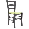Scaun Paesana - cadru wenge - imitatie piele verde - 21899