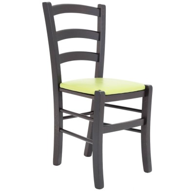 Scaun Paesana - cadru wenge - imitatie piele verde - 21899 foto