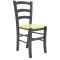 Scaun Paesana - cadru wenge - imitatie piele verde - 21899