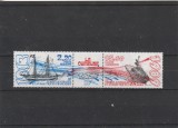 Taaf 1988 - Colonii franceze , Transporturi , nave , streif 2 valori, dantelat , MNH ,Mi.252-253, Nestampilat