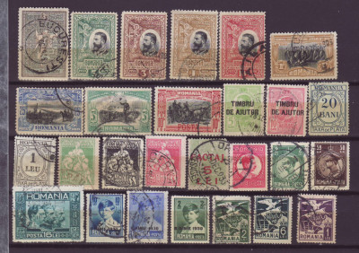 1900-1950 Lot 27 timbre stampilate foto