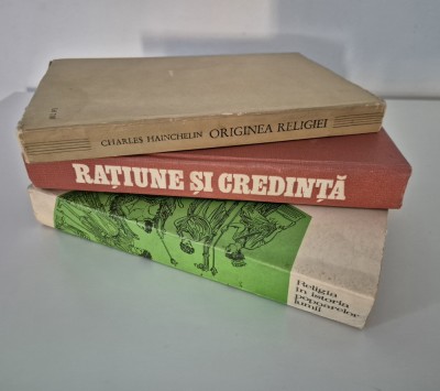 Religie Trei volume Istoria religiilor / Originea religiei / Ratiune si credinta foto