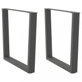Cumpara ieftin Picioare de masă &icirc;n formă de V, 2 buc., antracit, 90x(72-73,3) cm, oțel