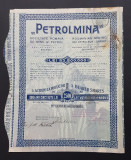 Actiune 1920 Petrolmina / titlu 5 actiuni / petrol