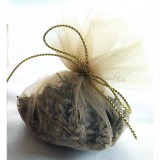 Cutiuta din lemn, inimioara, cu lavanda 8x5.5x4.5 cm- model 3