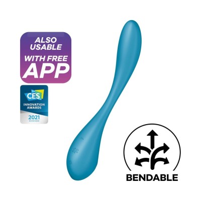 Vibrator Special G-Spot Flex 5+, Albastru foto