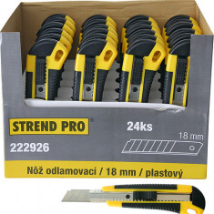 Cuțit Strend Pro UKBOX-86-18 18 mm, plastic, Sellbox 24 buc.