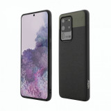 Husa de protectie Vetter pentru Samsung Galaxy S20 Ultra, Smart Case Hybrid Slim, Black, Resigilat