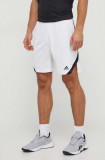 Adidas Performance pantaloni scurți de antrenament Icon Squad culoarea alb HI5843