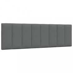 vidaXL Pernă pentru tăblie de pat, Hanko, gri &icirc;nchis, 140 cm, material textil 4019171