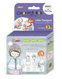 Cutie Creativa Cu Role Pentru Colorat, 3 Buc/set, Stick&quot;n Little Designer - Iarna