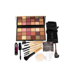 Set Machiaj : Trusa Fard + Pensule + Tus + Pudra Iluminatore + Rimel, Makeup