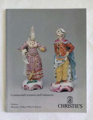 CATALOG CHRISTIE&amp;#039;S 1990 - CONTINENTAL CERAMICS AND GALANTERIE foto