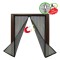 Plasă Magnetică pentru Fereastră, 1.2x1.2m, Poliester, Negru, 8 Magneți