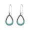 Cercei argint, Para Green Turquoise, BV36529
