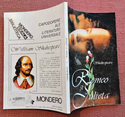 Romeo si Julieta. Editura Mondero, 2002 - William Shakespeare foto