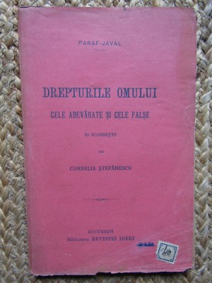 DREPTURILE OMULUI CELE ADEVARATE SI CELE FALSE-PARAF-JAVAL foto
