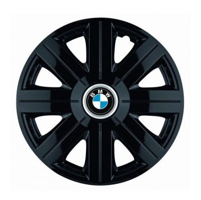Set 4 Capace Roti, potrivite jantelor de R14, pentru BMW, model Cosmos Negru foto