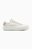 Converse teniși Chuck Taylor All Star Lift culoarea alb, A11866C