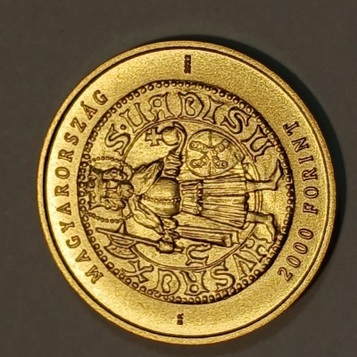Moneda comemorativa 2000 forinti Ungaria 2022 foto