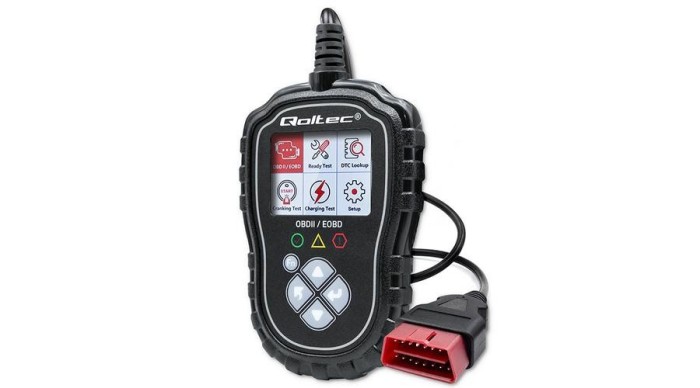 Tester de diagnostic digital Qoltec OBD2 EOBD ProLine | 8V-25V | Sistem Dual