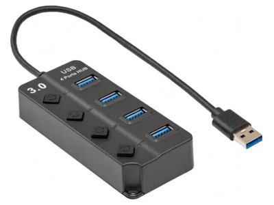 Hub USB 3.0 cu 4 Porturi și &amp;Icirc;ntrerupător foto