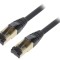 Cablu Patch S/FTP Cat 8 Negru 2m