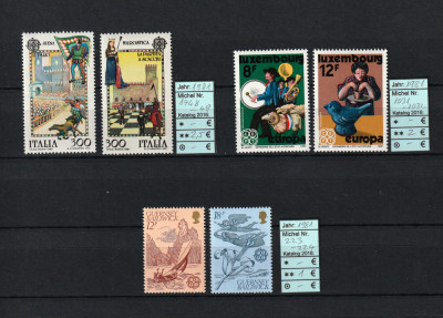 Timbre Italia, Luxemburg, Guernsey, 1981 - Folclor 3 serii - MNH - CEPT - Europa foto