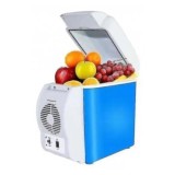 Frigider auto portabil, 12V, capacitate 7.5 l, functie de racire si incalzire, dimensiunea exterioara 27 cm x 32 cm x 17, 5 cm, dimensiuni interioare