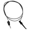 Cablu de măsurare 5A cu clips și mufă banană 4mm neagră