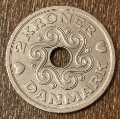 C50 - Moneda foarte veche - Danemarca - 2 coroane / kroner - 2004