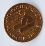 Campionatele europene de LUPTE - Bucuresti, insigna anii 1970