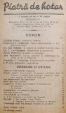 rara 1936 PIATRA de HOTAR &ndash; Isaia Tolan An III Nr 4. 96 pag. Texte Anti-Revizioniste Nationalism Istorie Politica Rom&acirc;ni Maghiari Evrei Arad. Uzata