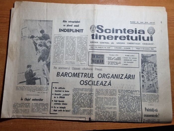 scanteia tineretului 3 decembrie 1965-uzina chimica ploiesti,art. dinu lipati