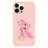 Husa compatibila cu Apple iPhone 15 Pro Max, Viceversa, model Pink Panther team , Silicon, TPU, Transparent, Carcasa