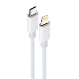 Cablu Date si Incarcare USB Type-C la Lightning MaXlife MXUC-05, 2 m, Alb