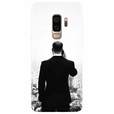 Husa silicon pentru Samsung S9 Plus, Man In Suit foto