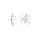 Disc frana Delphi BG2768, parte montare : Punte Fata
