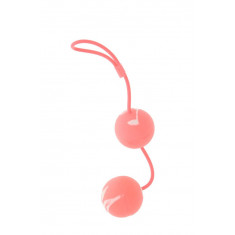 Bile vaginale roz Marbilized Duo Balls 3.2cm