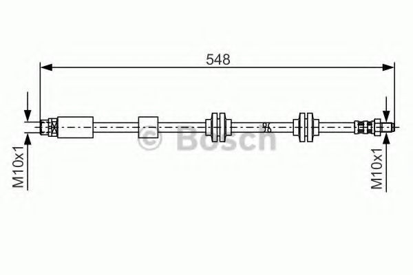 Conducta / cablu frana BMW Seria 3 (E90) (2005 - 2011) BOSCH 1 987 476 360