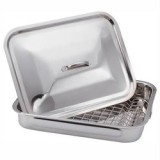 Tava inox cu capac si raft Handy KitchenServ, Perfect Home