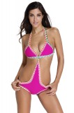 Cumpara ieftin SW1681-55 Costum de baie intreg din neopren cu margini cusute