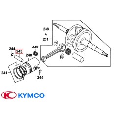 Bolt piston original Kymco B&amp;W - Cobra &acirc; Dink (Spacer) - DJ - Grand Dink &acirc; People - Super 9 - Sniper &acirc; Top Boy &acirc; Yup 2T 50cc D39.00mm
