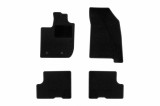 Mochete textile de la Rigum potrivite pentru Dacia Duster dupa 2018, cu compartiment sub scaunul din fata al pasagerului, set de 4 bucati, negru Perfo